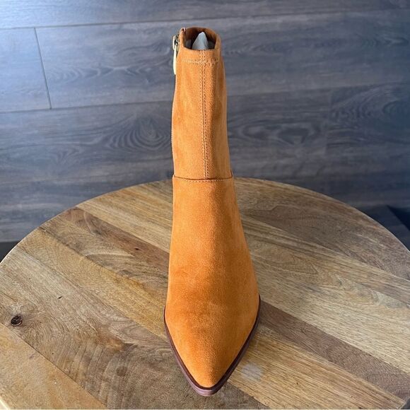 Franco Sarto Sammie Faux Suede Ankle Bootie in Whiskey Tan. Size 7. NWT! - Picture 3 of 16